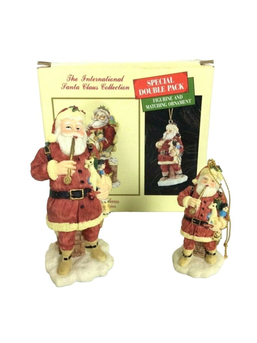 The International Santa Claus Collection United States Figurine & Ornament Set
